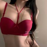 হ্যাং নেক গ্যাদার আপ ব্রা — front view
