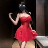 এক্সক্লুসিভ ফ্লোয়ি মেশ লঞ্জারি নাইটি — back view